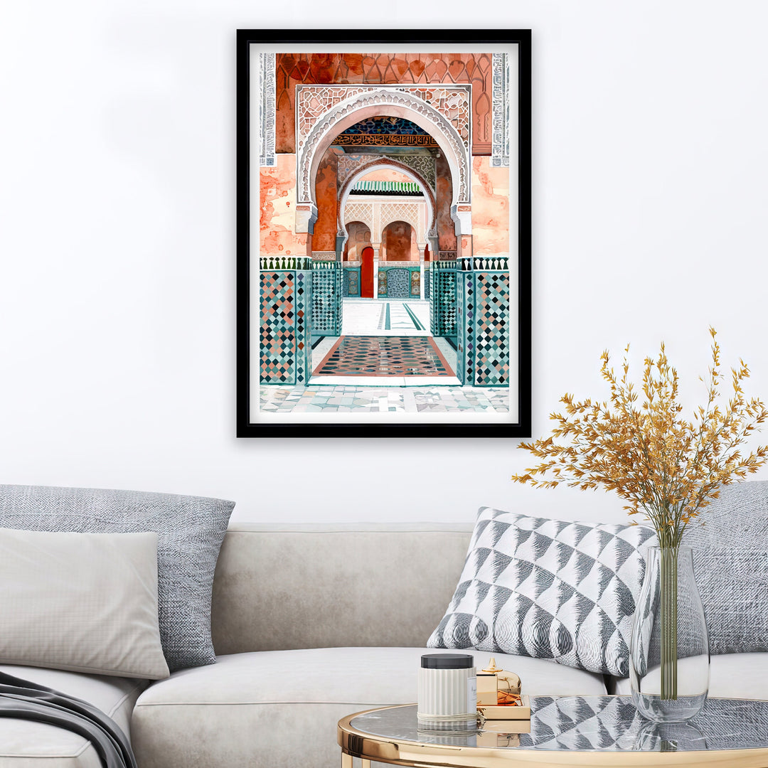 Marrakesh Morocco Travel Print Wall Decor Wall Art Marrakesh Wall Hanging Home Décor Marrakesh Gift Art Lovers Morocco Art Lover Gift