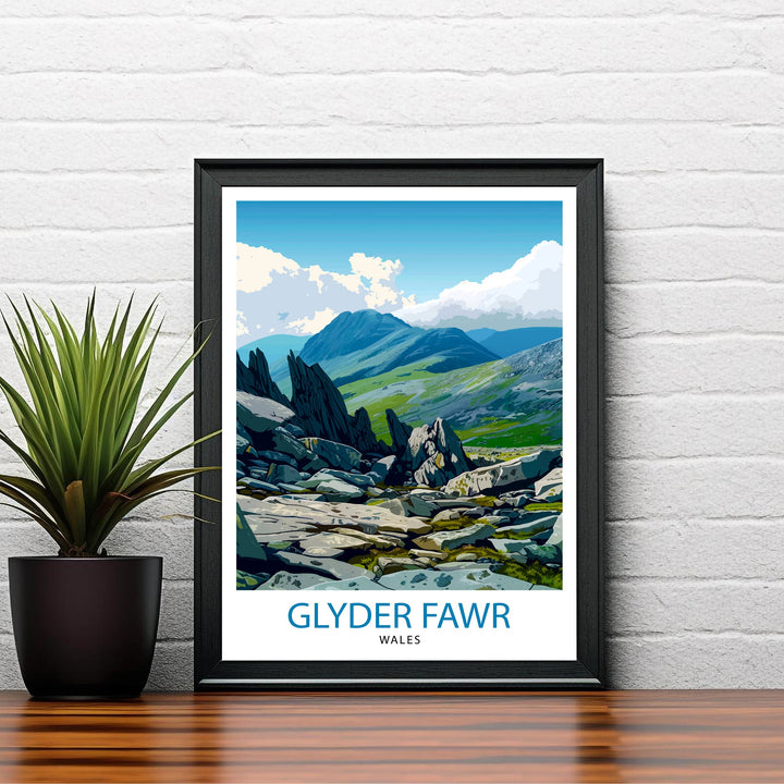 Glyder Fawr Wales Travel Print Wall Decor Wall Art Glyder Fawr Wall Hanging Home Décor Glyder Fawr Gift Art Lovers Wales Art Lover Gift