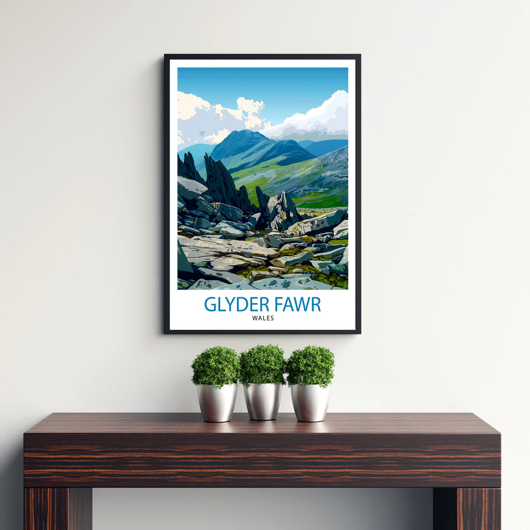 Glyder Fawr Wales Travel Print Wall Decor Wall Art Glyder Fawr Wall Hanging Home Décor Glyder Fawr Gift Art Lovers Wales Art Lover Gift