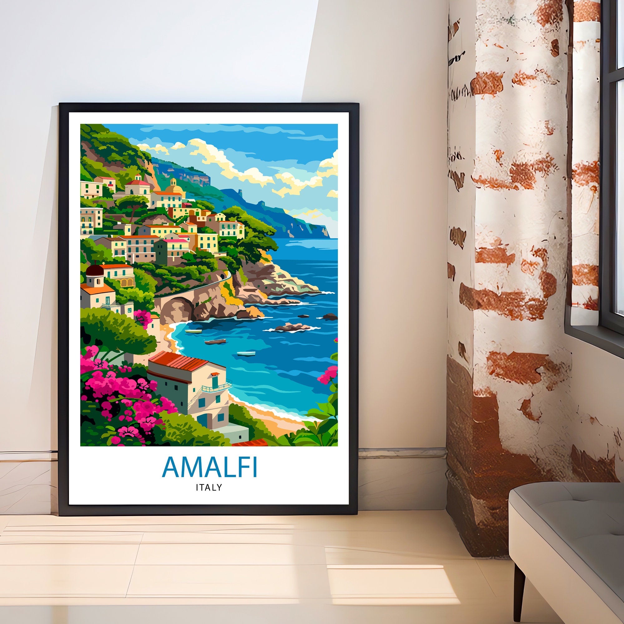 Amalfi Italy Travel Poster