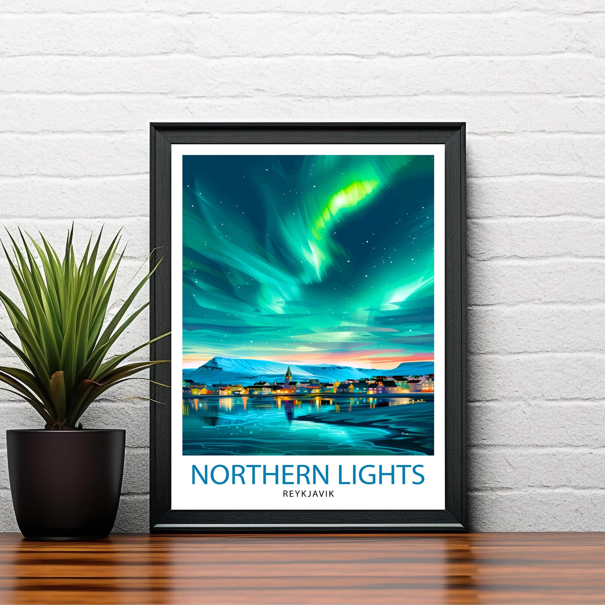 Northern Lights Travel Print Wall Decor Wall Art Aurora Borealis Wall Hanging Home Décor Northern Lights Gift Art Lovers Global Art Lover