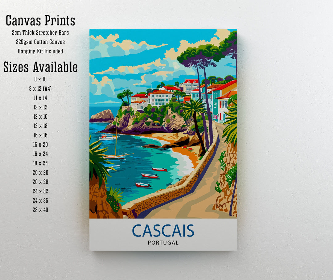 Cascais Portugal Poster Cascais Decor Cascais Poster Cascais Art Cascais Wall Art Gift for Seaside Lovers Cascais Home Decor