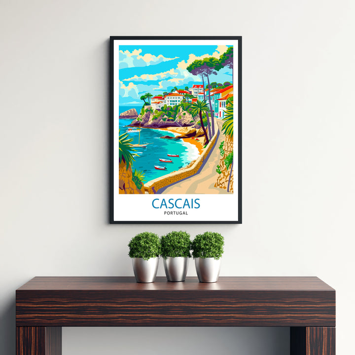 Cascais Portugal Poster Cascais Decor Cascais Poster Cascais Art Cascais Wall Art Gift for Seaside Lovers Cascais Home Decor