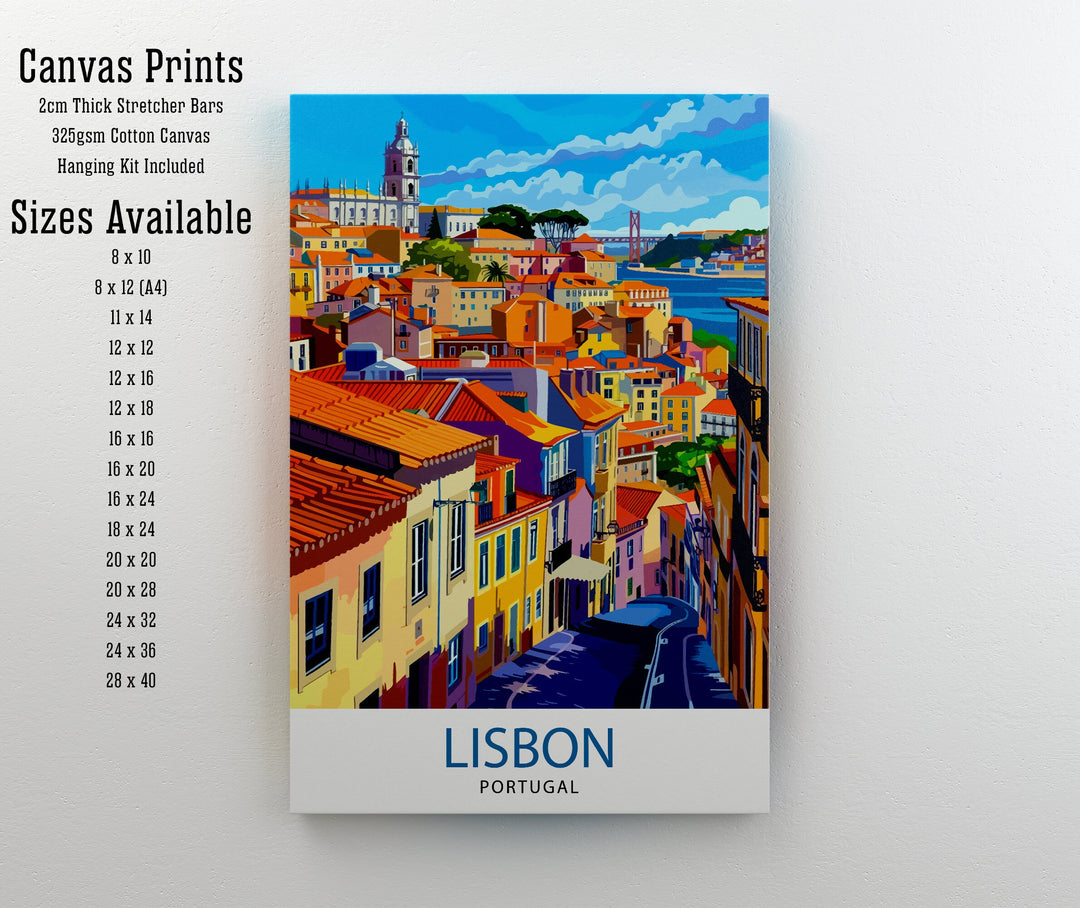 Lisbon Portugal Travel Poster