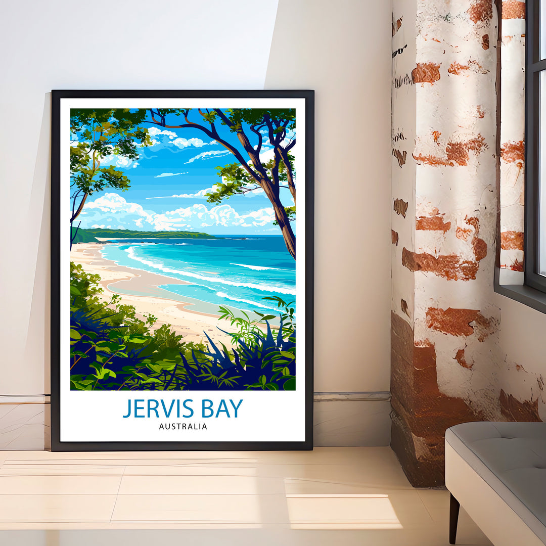 Jervis Bay Australia Travel Print Wall Decor Wall Art Jervis Bay Wall Hanging Home Décor Jervis Bay Gift Art Lovers Australia Art Lover Gift