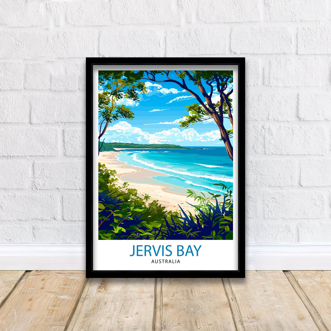 Jervis Bay Australia Travel Print Wall Decor Wall Art Jervis Bay Wall Hanging Home Décor Jervis Bay Gift Art Lovers Australia Art Lover Gift