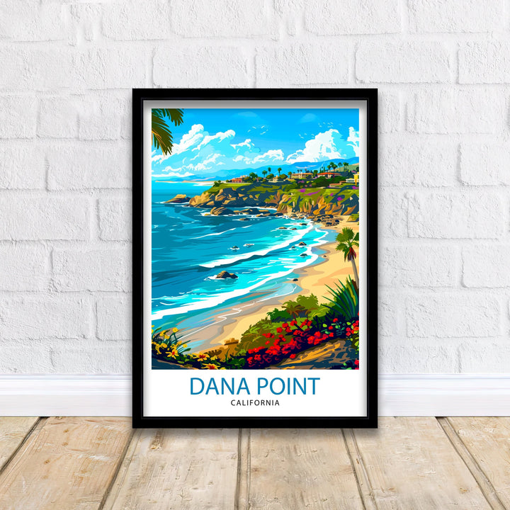 Dana Point California Travel Print Wall Decor Wall Art Dana Point Wall Hanging Home Décor Dana Point Gift Art Lovers California