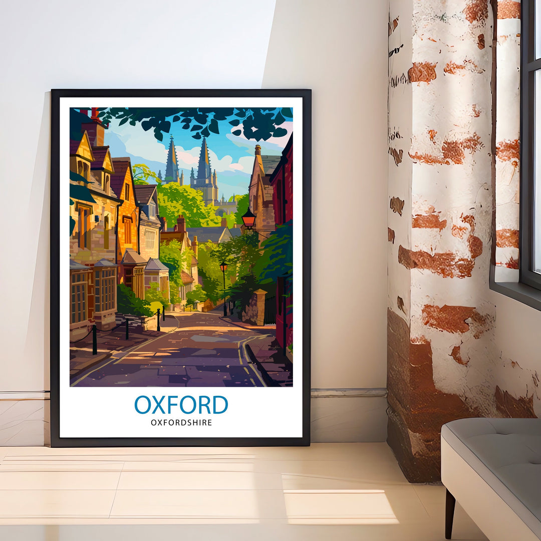 Oxford England Travel Print Wall Decor Wall Art Oxford Wall Hanging Home Décor Oxford Gift Art Lovers UK Art Lover