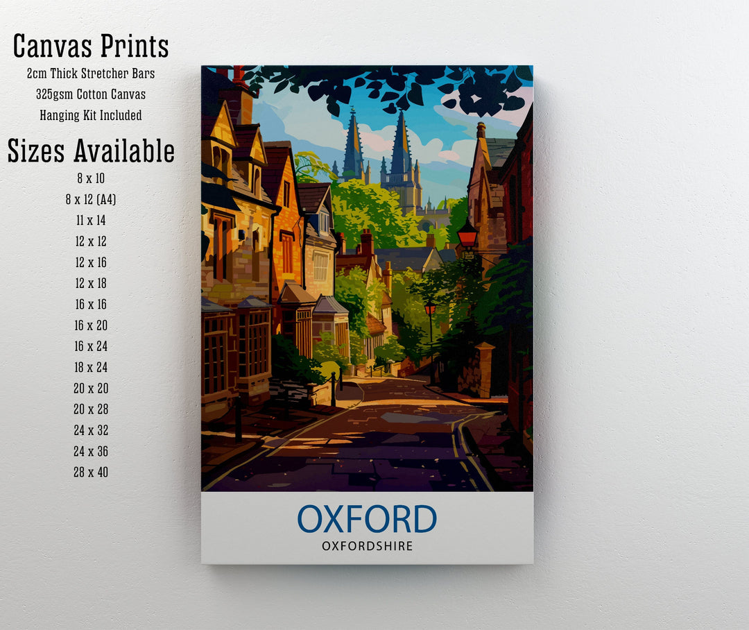 Oxford England Travel Print Wall Decor Wall Art Oxford Wall Hanging Home Décor Oxford Gift Art Lovers UK Art Lover