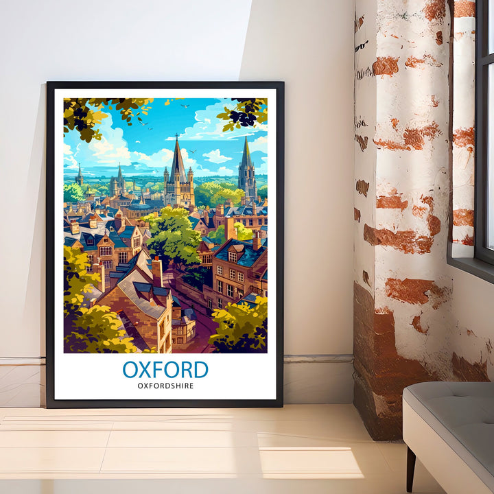 Oxford England Travel Print Wall Decor Wall Art Oxford Wall Hanging Home Décor Oxford Gift Art Lovers UK Art Lover