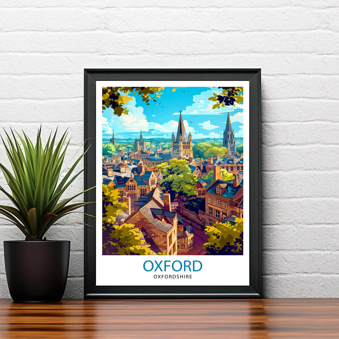 Oxford England Travel Print Wall Decor Wall Art Oxford Wall Hanging Home Décor Oxford Gift Art Lovers UK Art Lover