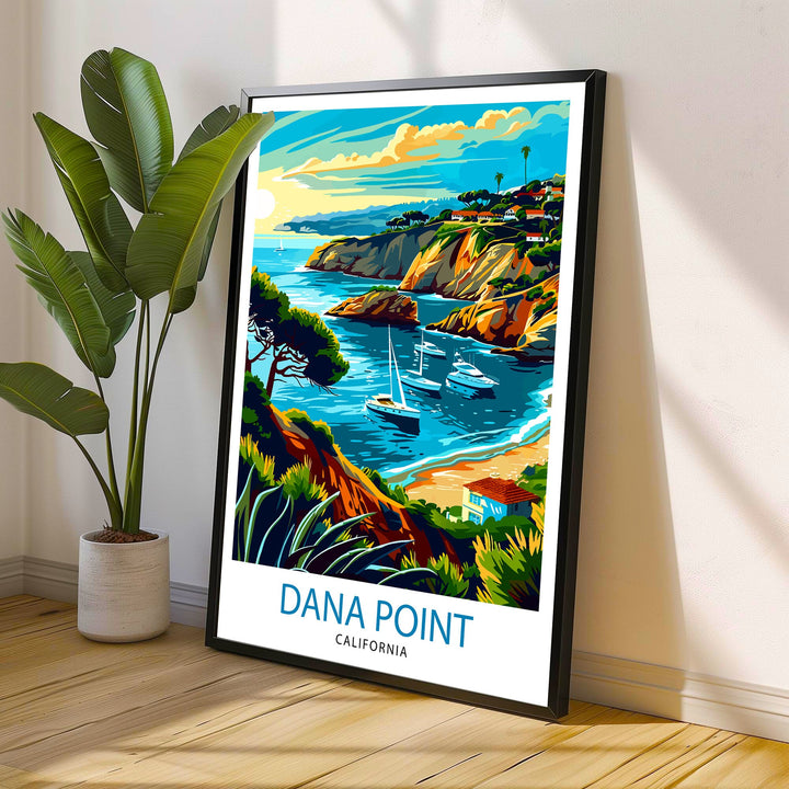 Dana Point California Travel Print Wall Decor Wall Art Dana Point Wall Hanging Home Décor Dana Point Gift Art Lovers California