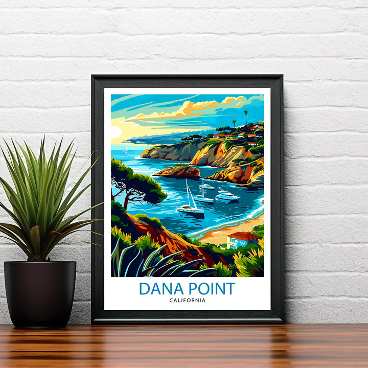 Dana Point California Travel Print Wall Decor Wall Art Dana Point Wall Hanging Home Décor Dana Point Gift Art Lovers California