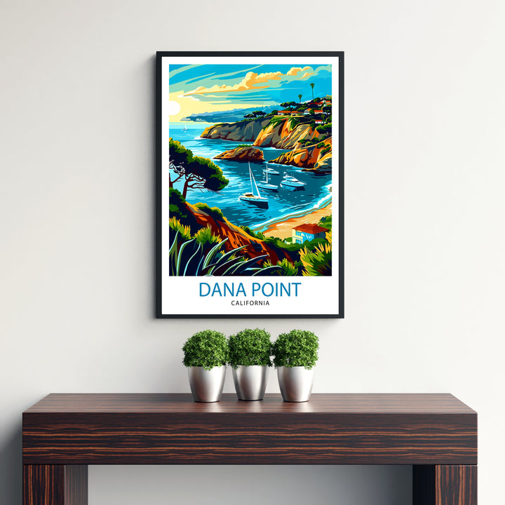 Dana Point California Travel Print Wall Decor Wall Art Dana Point Wall Hanging Home Décor Dana Point Gift Art Lovers California