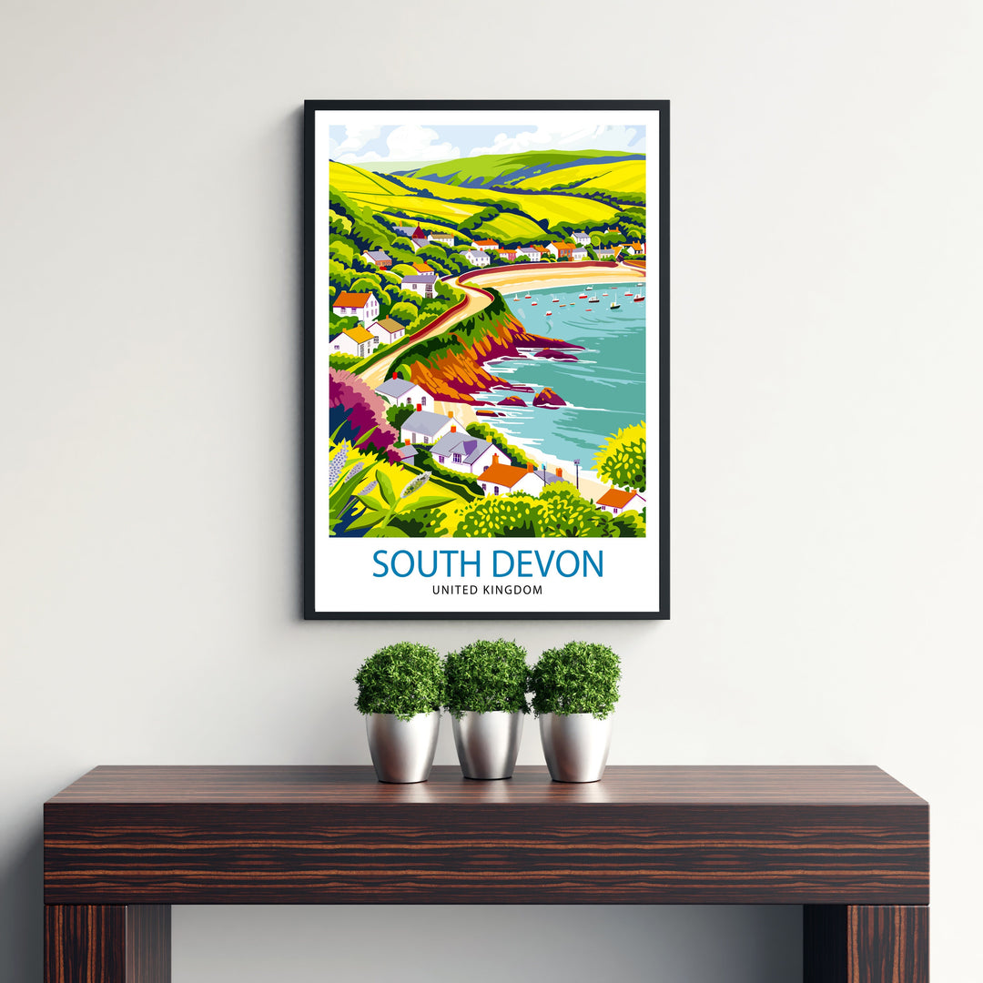 Devon Travel Poster Devon