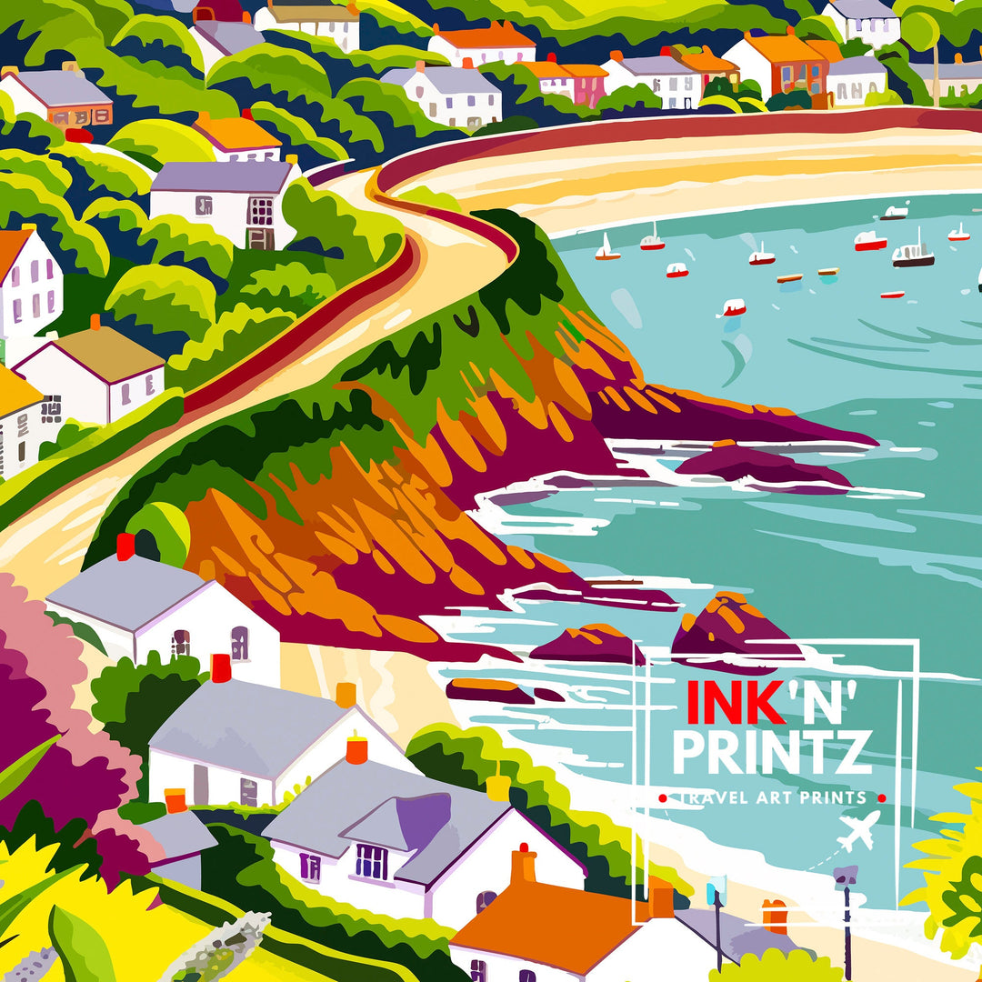 Devon Travel Poster Devon