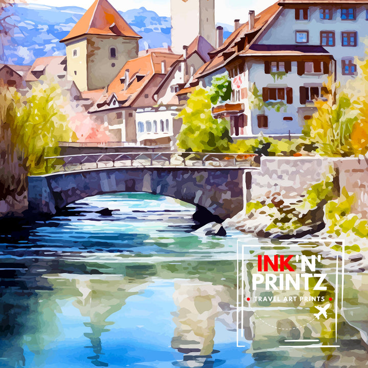 Feldkirch Austria Travel Poster