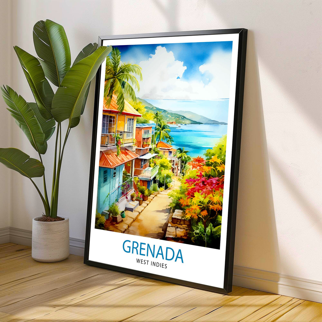 Grenada Caribbean Poster Grenada