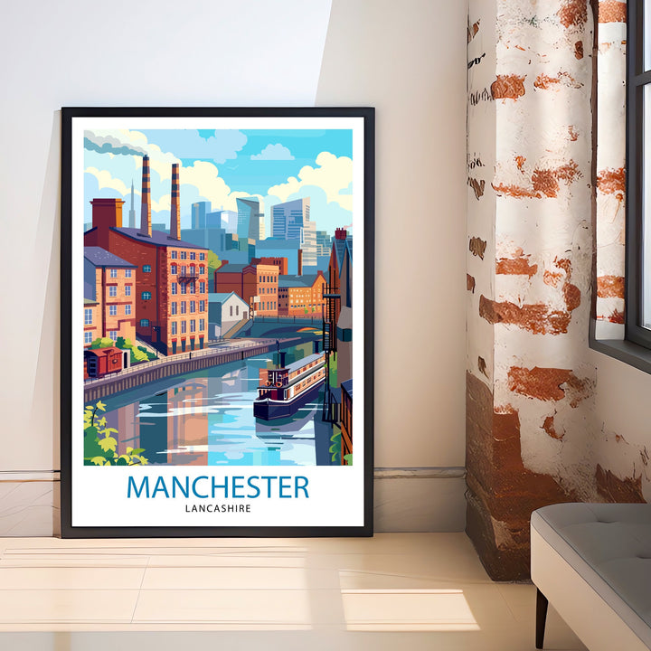 Manchester Travel Poster