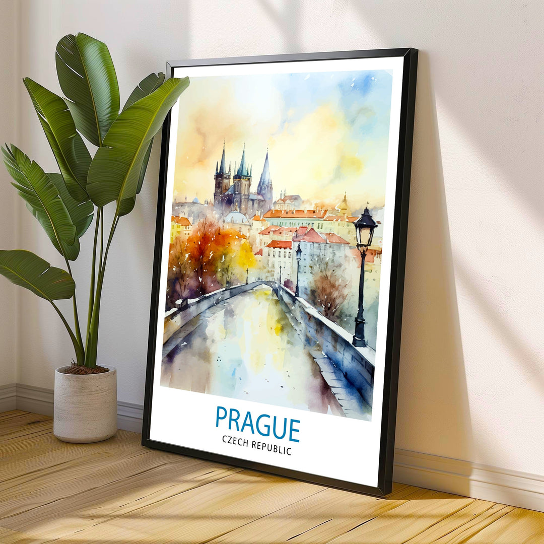 Prague Czech Republic Travel Print Wall Decor Wall Art Prague Wall Hanging Home Décor Prague Gift Art Lovers Czech Republic Art Lover