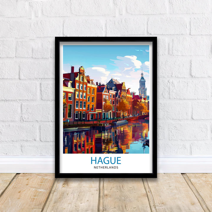 The Hague Netherlands Travel Poster