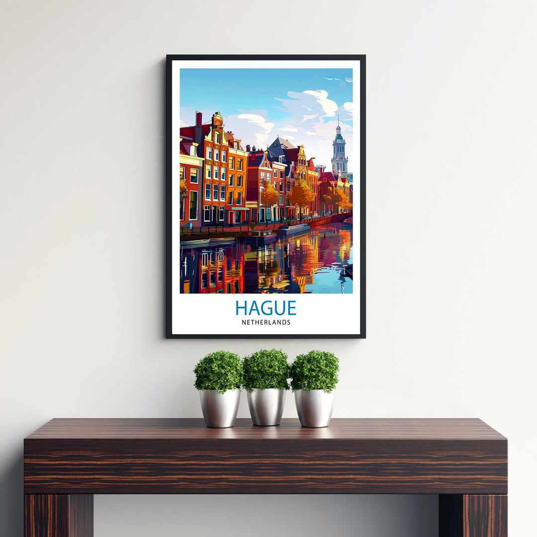 The Hague Netherlands Travel Poster