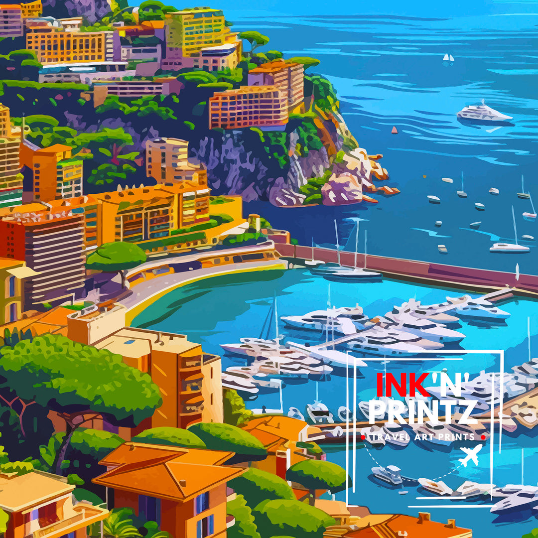 Monaco Travel Poster