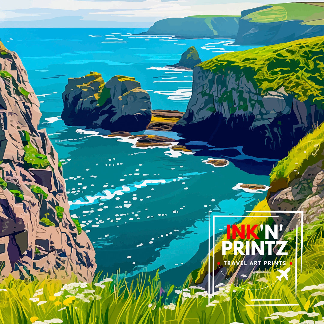 Pembrokeshire Wales Travel Poster