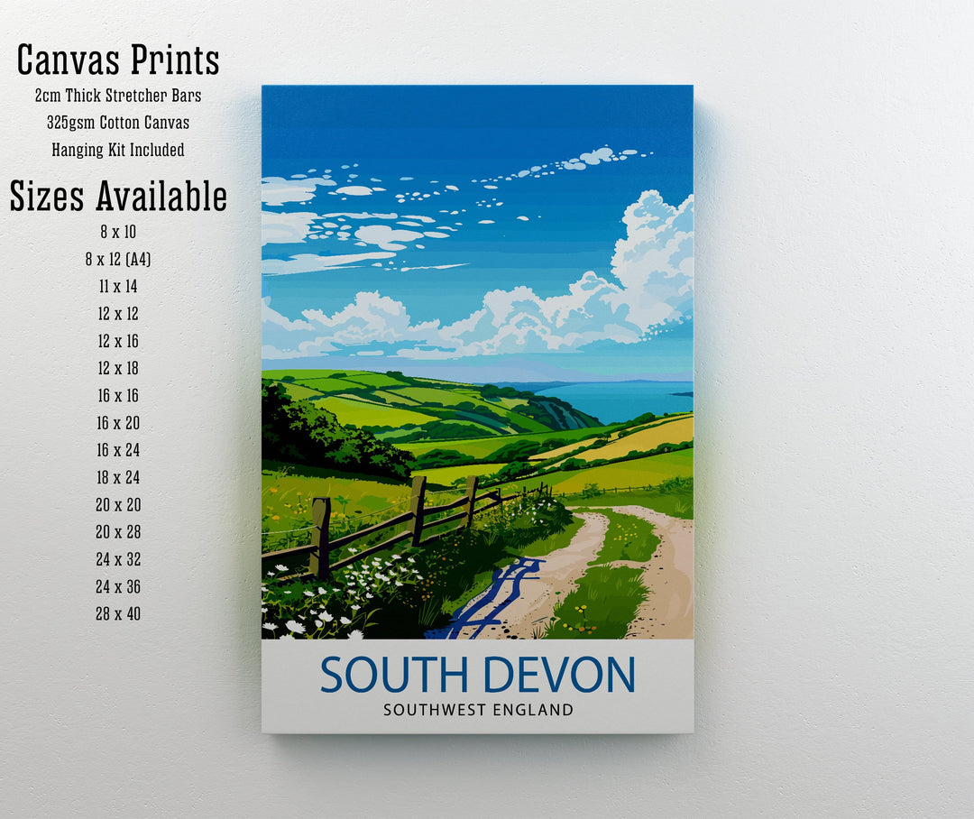 Devon Travel Poster Devon