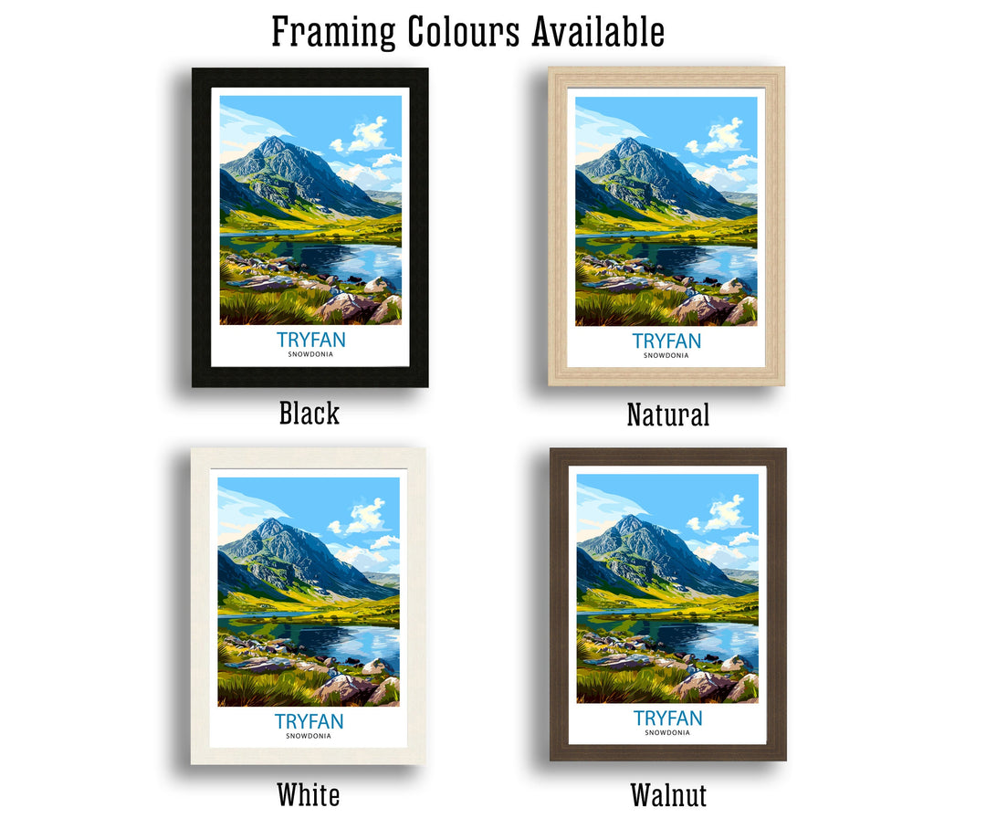 Tryfan Wales Travel Print Wall Decor Wall Art Tryfan Wall Hanging Home Décor Tryfan Gift Art Lovers Wales Art Lover Gift Print Art