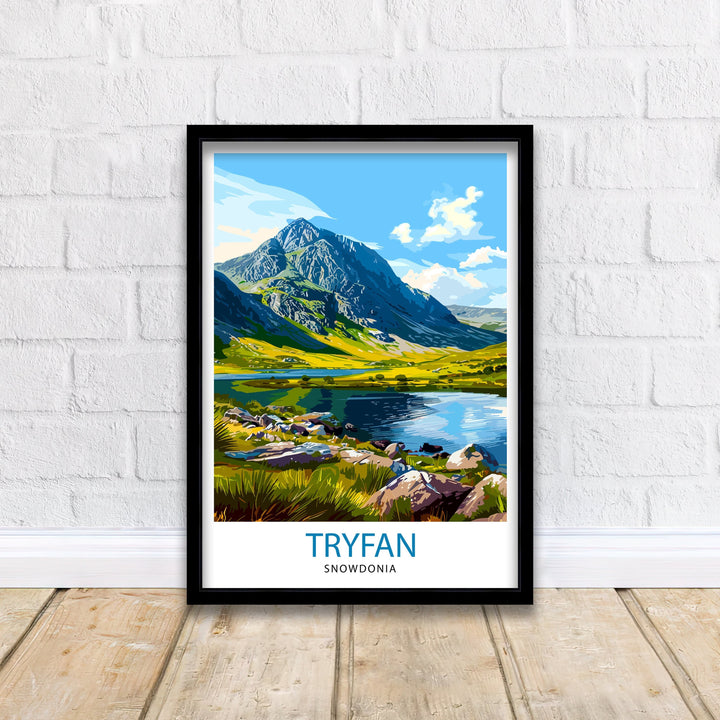 Tryfan Wales Travel Poster