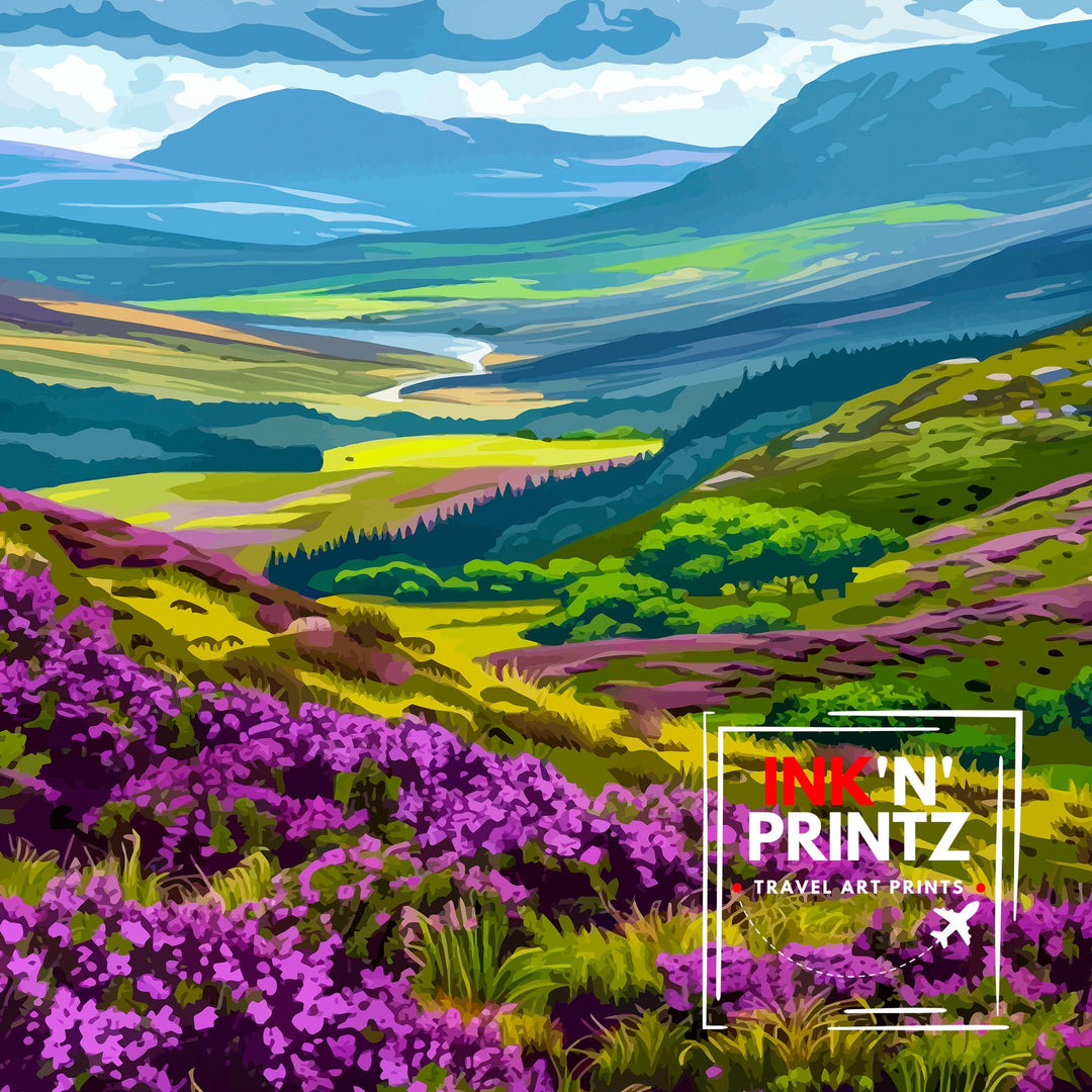 Scottish Highlands Travel Poster