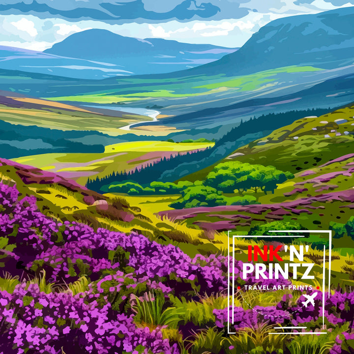 Scottish Highlands Travel Poster