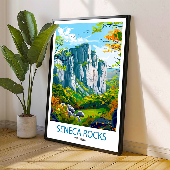 Seneca Rocks West Virginia Travel Print Wall Decor Wall Art Seneca Rocks Wall Hanging Home Décor Seneca Rocks Gift Art Lovers West Virginia