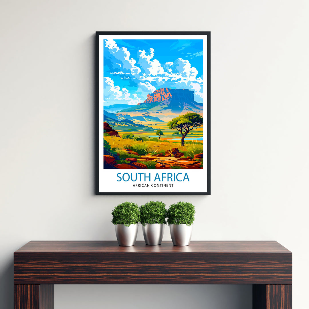 South Africa Travel Poster