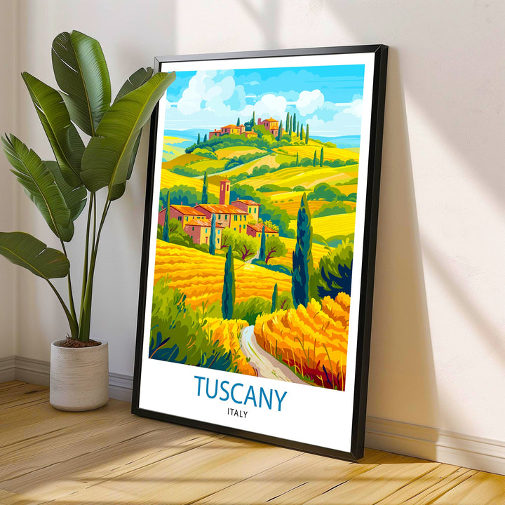 Tuscany Italy Travel Poster