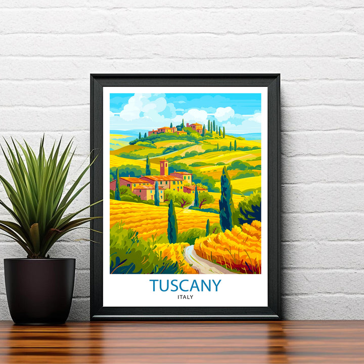 Tuscany Italy Travel Poster