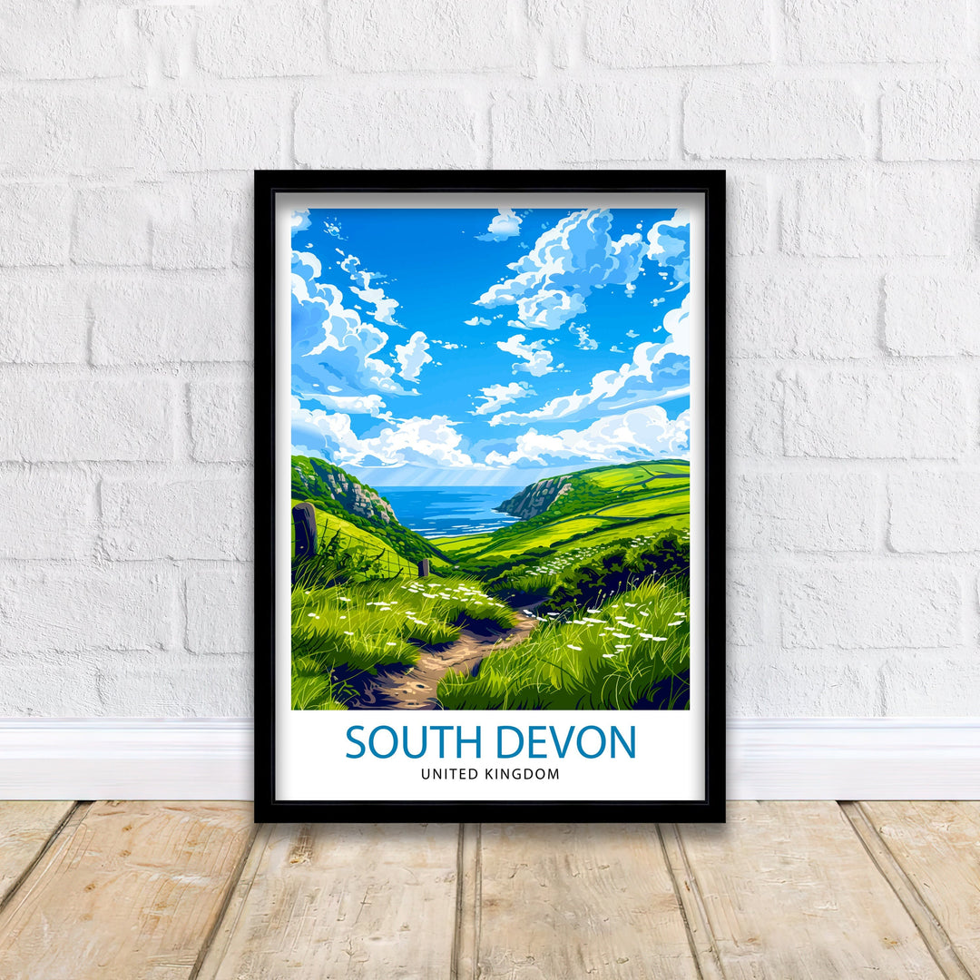 Devon Travel Poster Devon