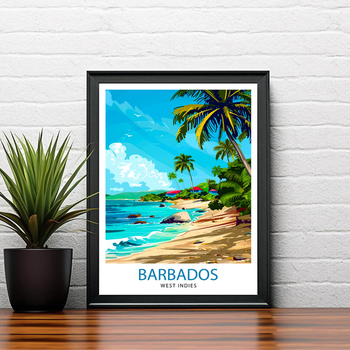 Barbados Travel Poster