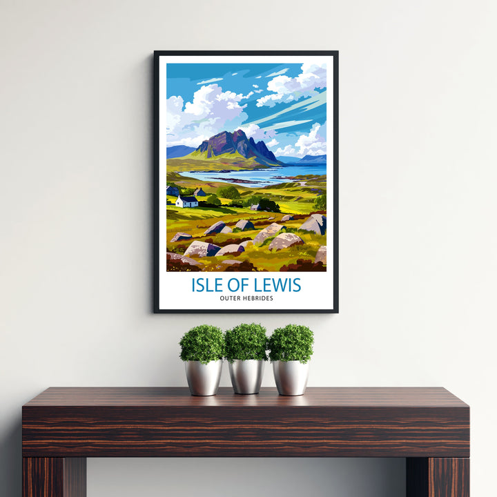 Isle of Lewis Travel Poster Lewis