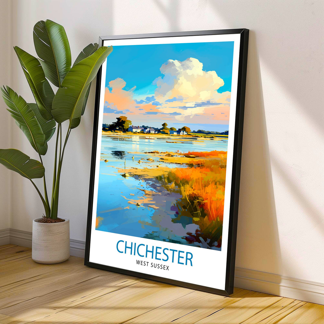 Chichester Harbour Travel Poster Chichester Harbour