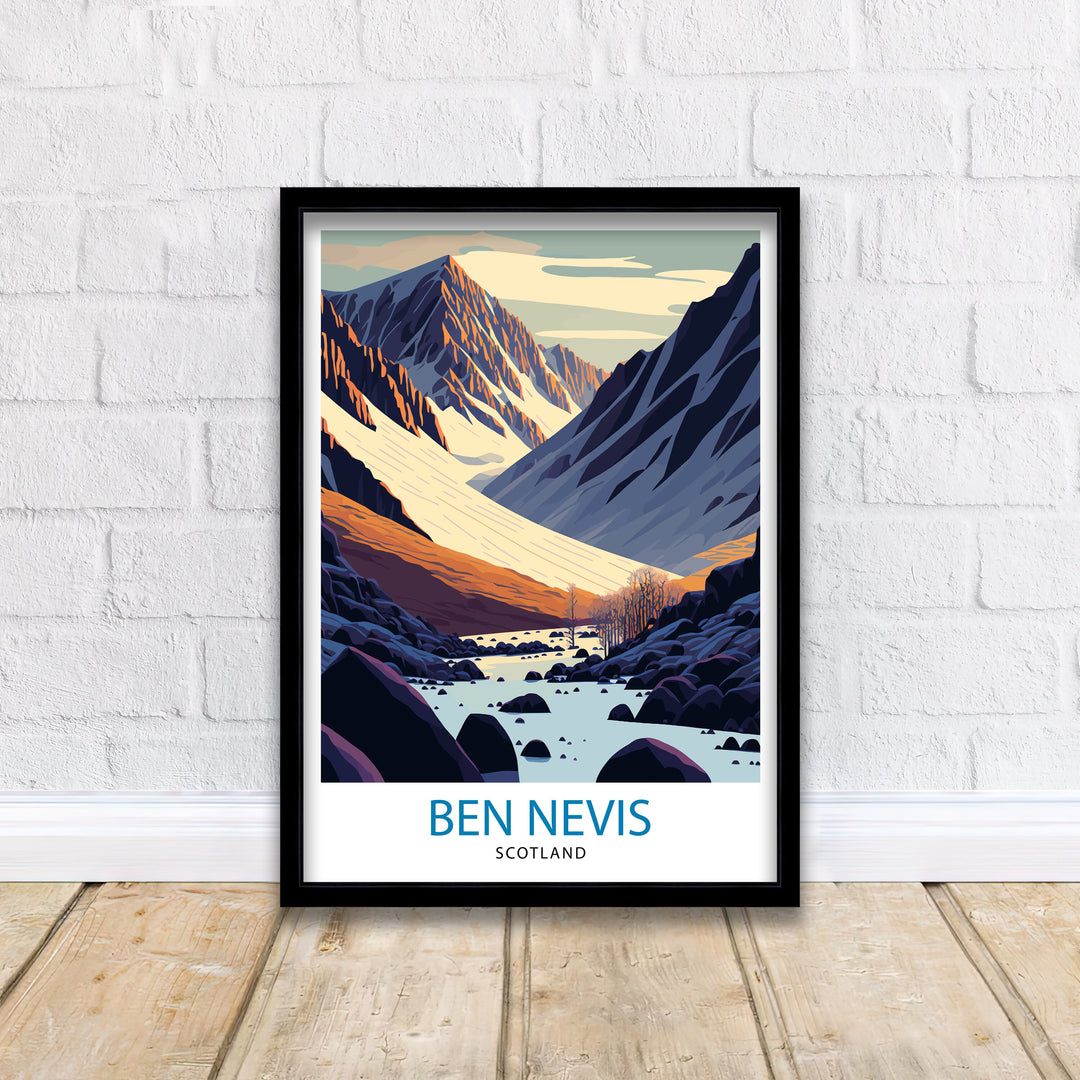 Ben Nevis Scotland Travel Poster