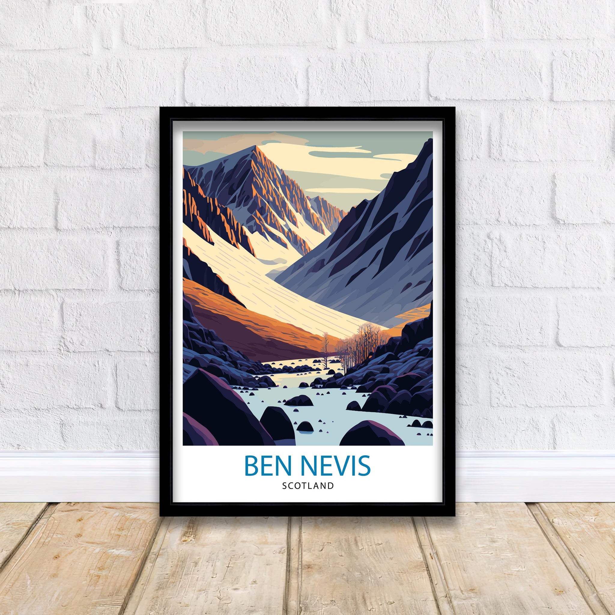 Ben Nevis Scotland Print, Scottish Highlands Wall Art