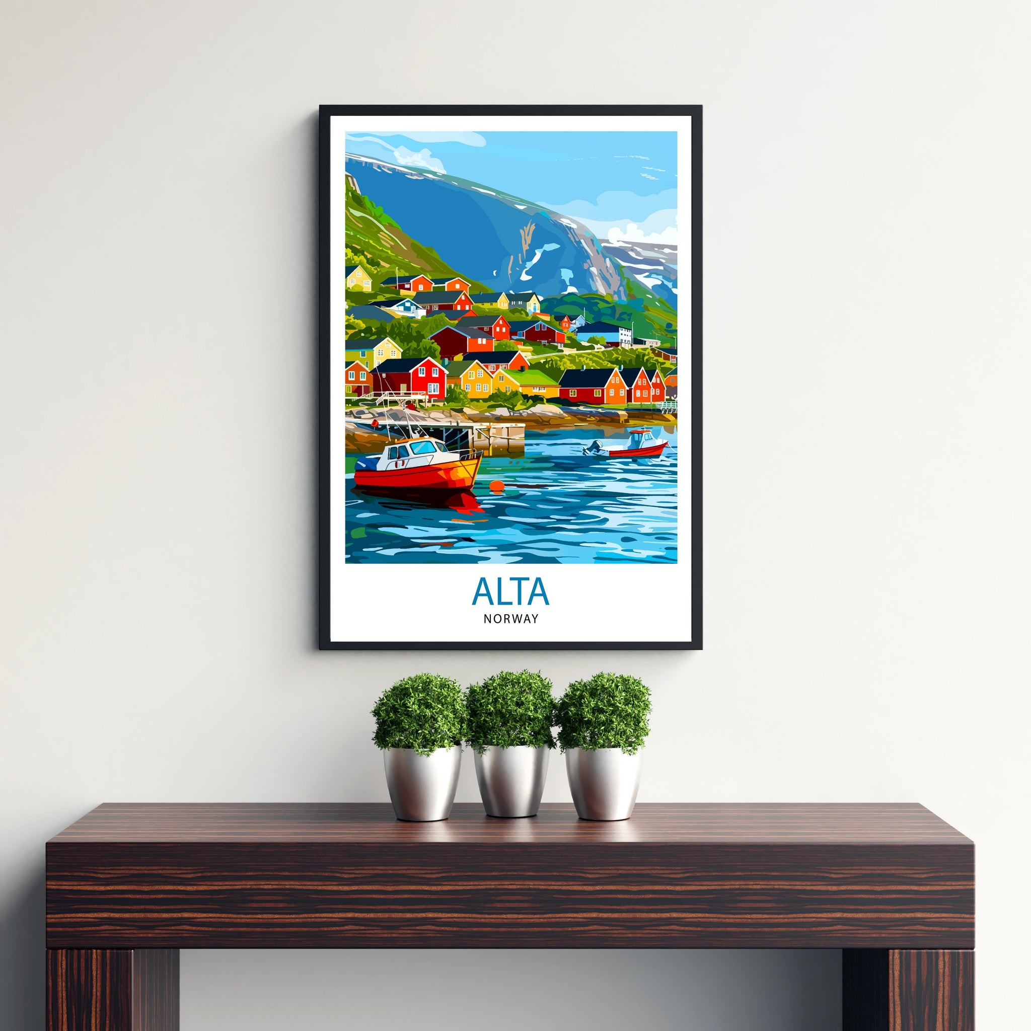 Alta Norway Travel Print Wall Decor Wall Art Alta Wall Hanging Home Décor Alta Gift Art Lovers Norway Art Lover Gift Print Art
