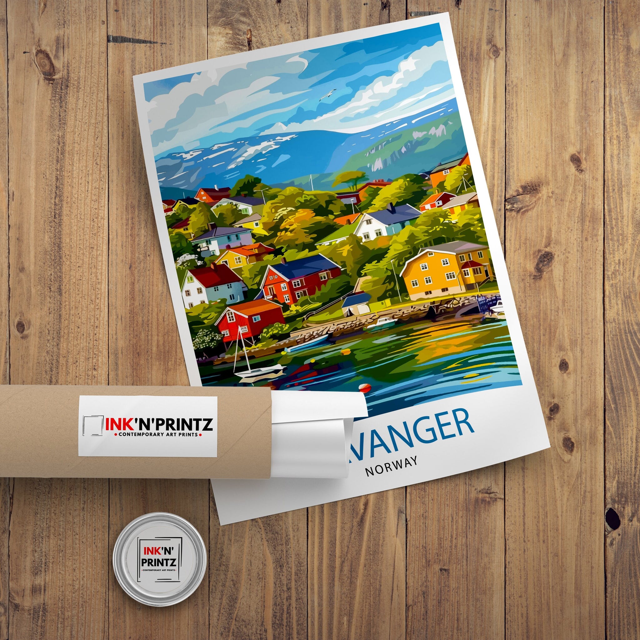 Stavanger Norway Travel Print Wall Decor Wall Art Stavanger Wall Hanging Home Décor Stavanger Gift Art Lovers Norway Art Lover Gift Print