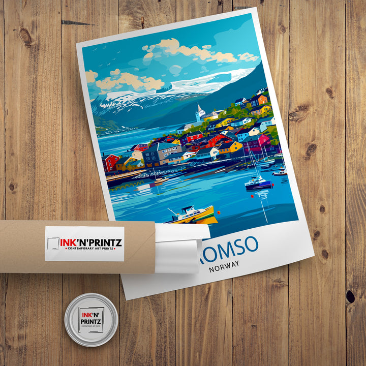 Tromso Norway Travel Poster