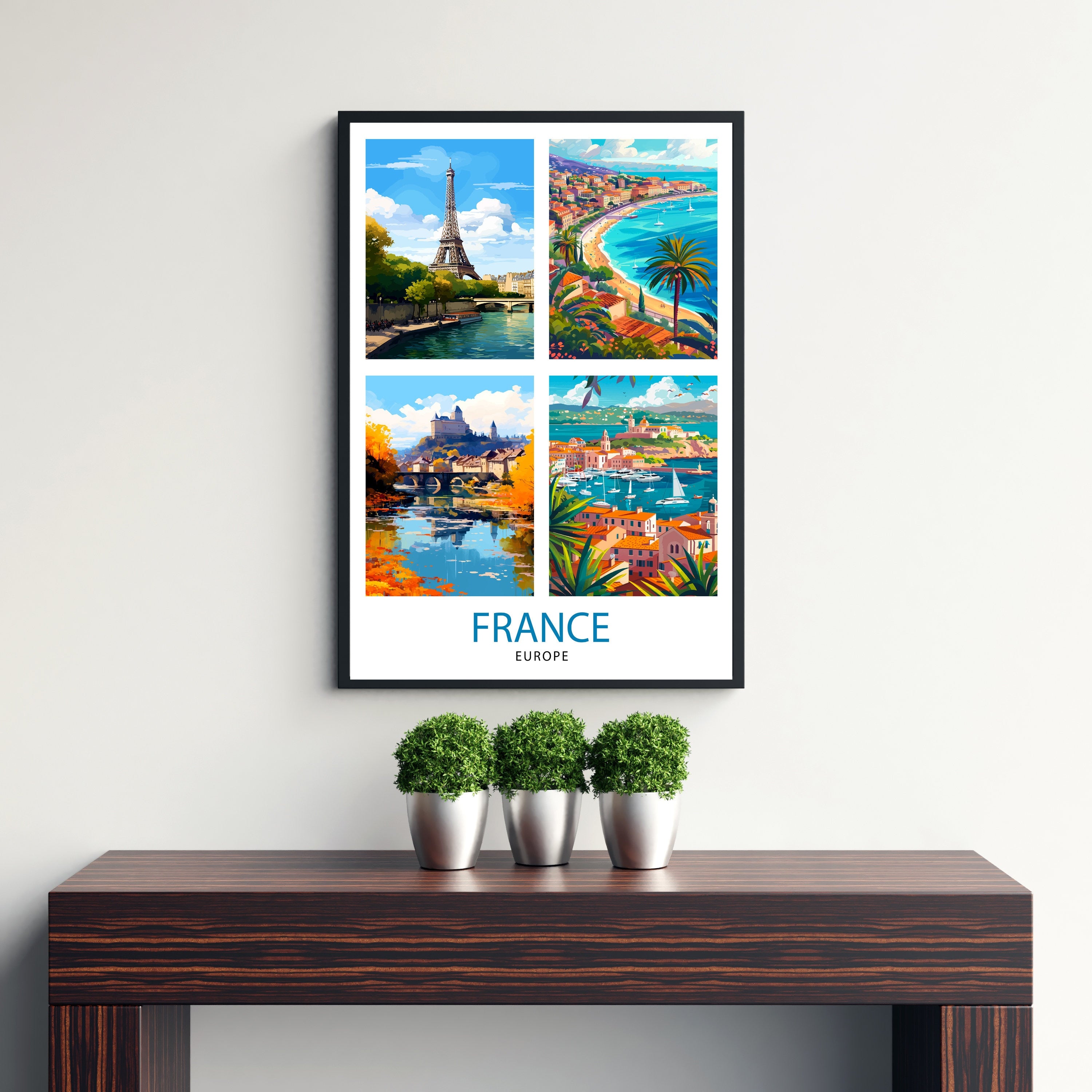 France Travel Print Wall Decor Wall Art France Wall Hanging Home Décor France Gift Art Lovers French Art Lover Gift Print Art