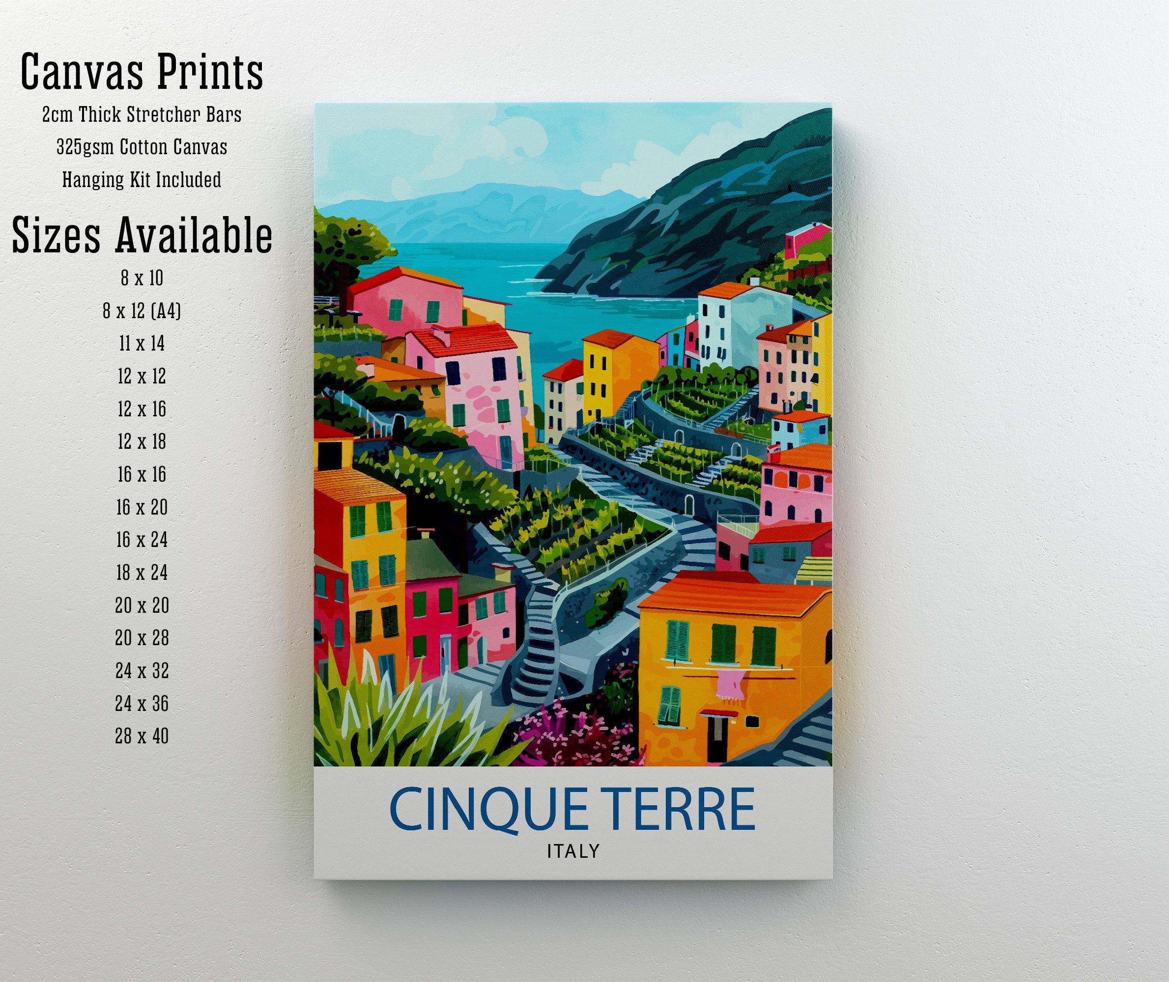 Cinque Terre Italy Travel Print Cinque Terre Wall Decor Cinque Terre Illustration Italy Travel Poster Gift For Italy Lovers Italy Home