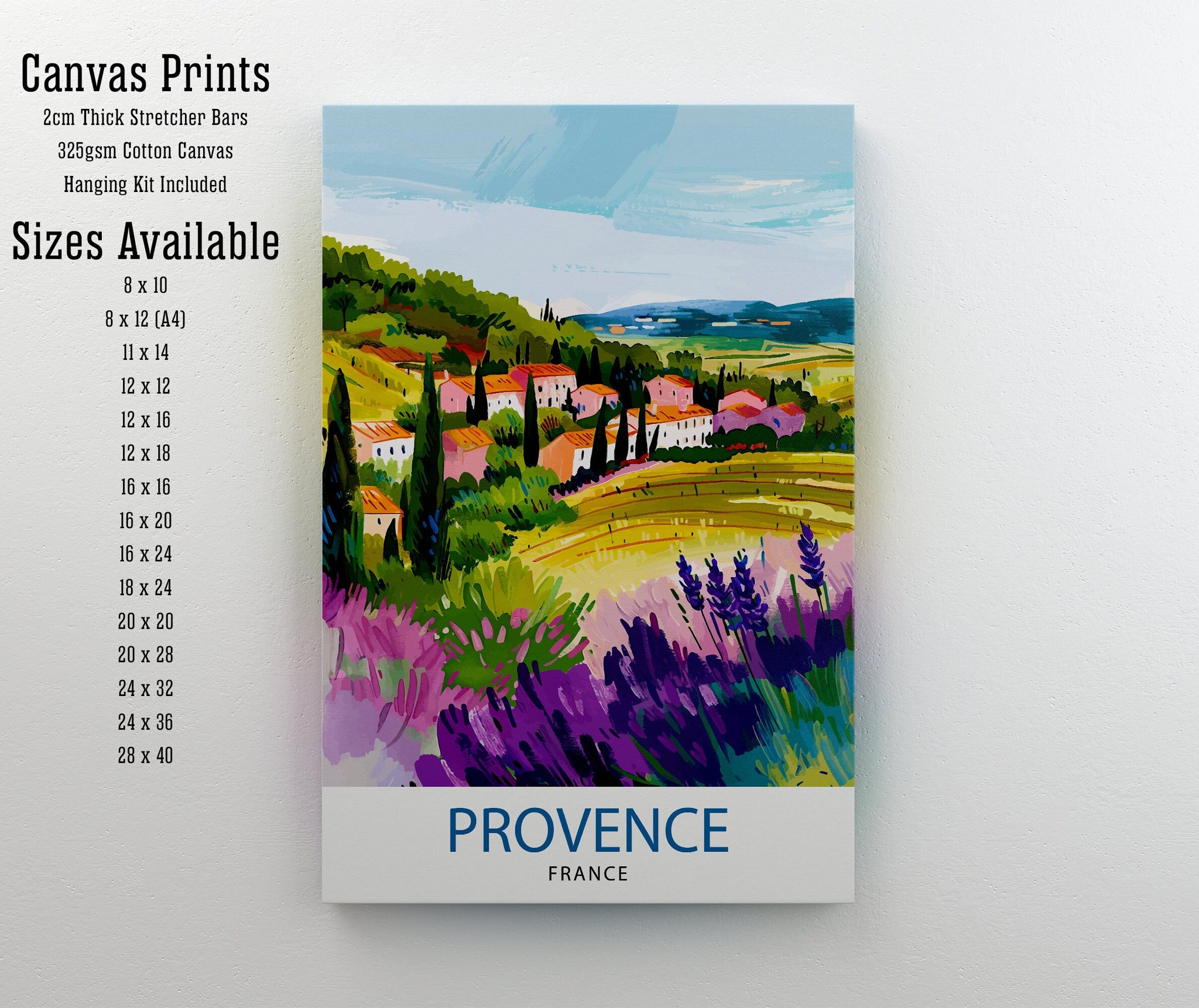 Provence France Travel Print Wall Decor Wall Art Provence Wall Hanging Home Décor Provence Gift Art Lovers France Art Lover Gift Print Art