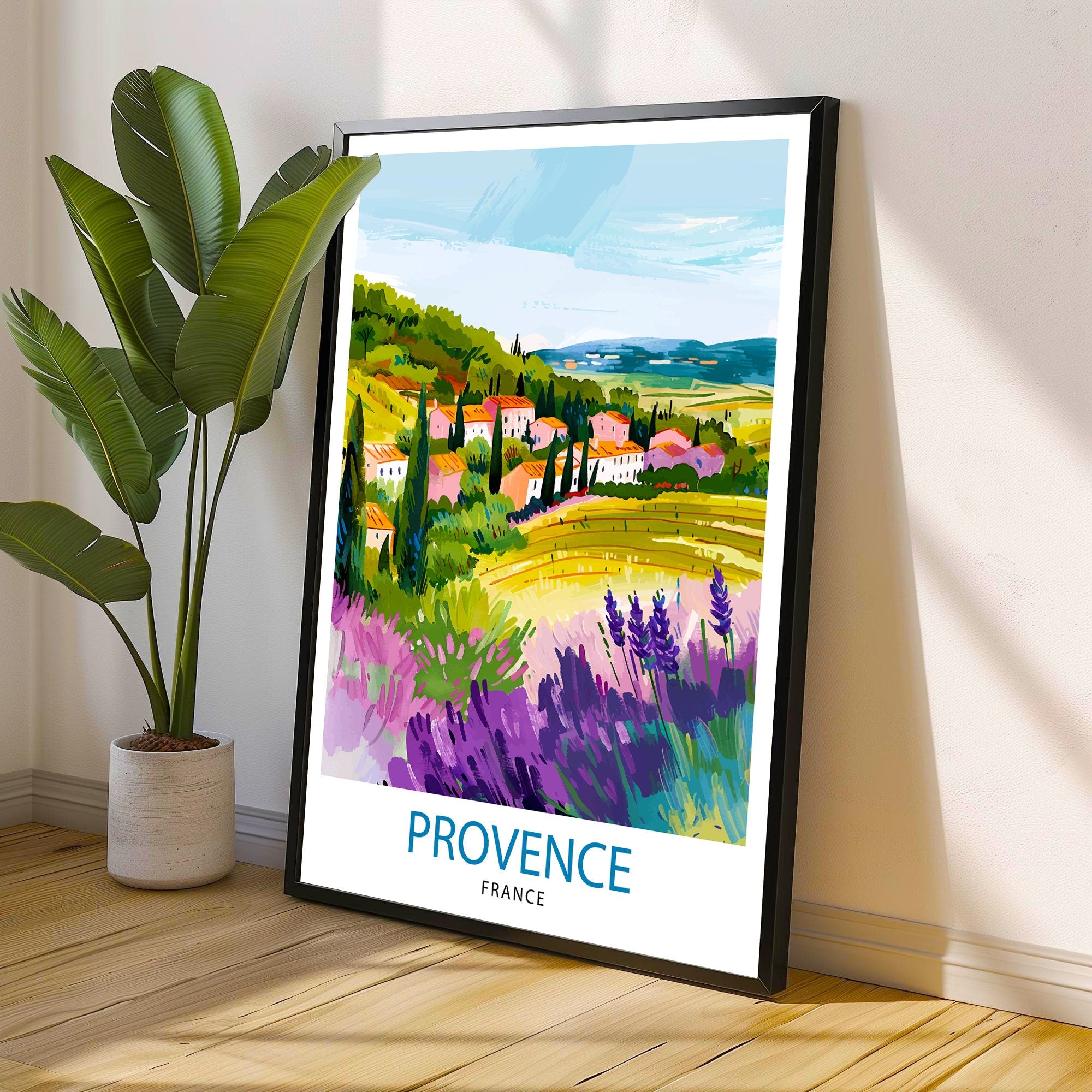 Provence France Travel Print Wall Decor Wall Art Provence Wall Hanging Home Décor Provence Gift Art Lovers France Art Lover Gift Print Art
